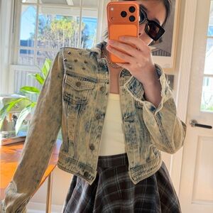 Decree Light Blue Studded Jean Jacket